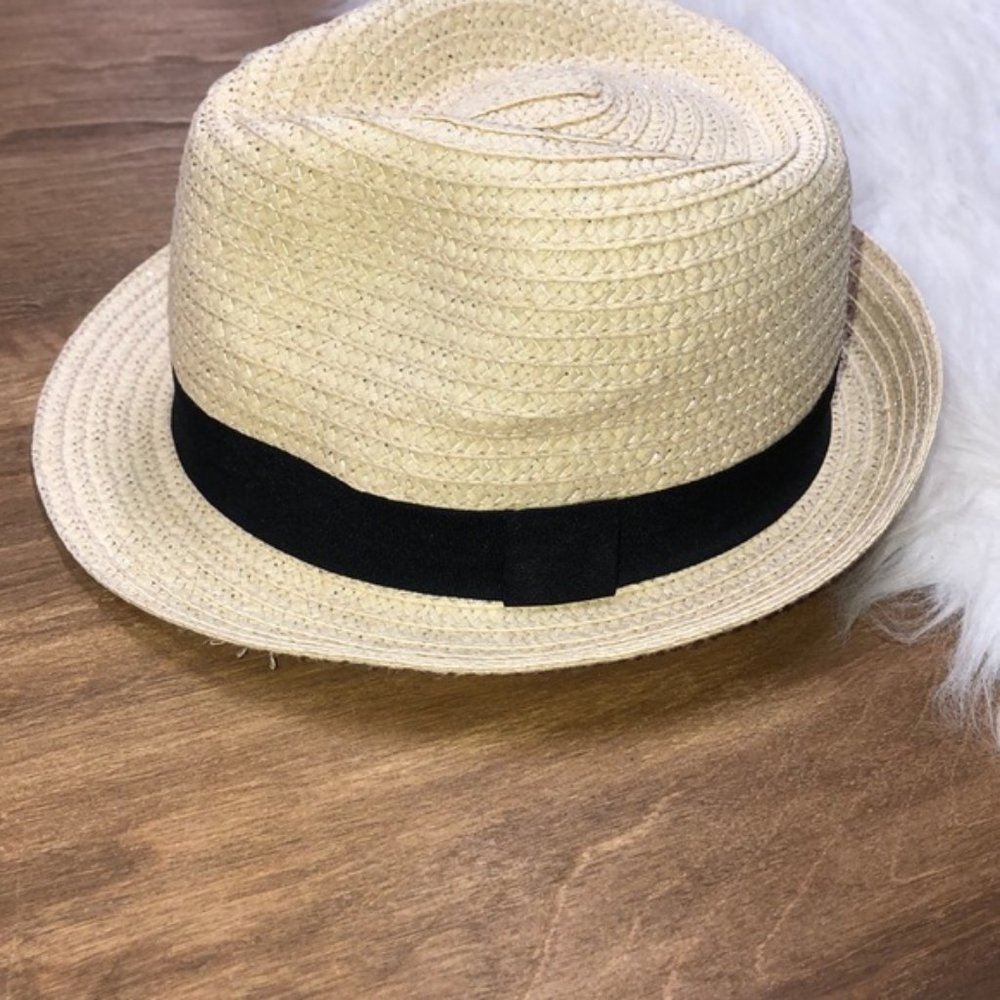 Straw Fedora hat - Picture 3 of 6